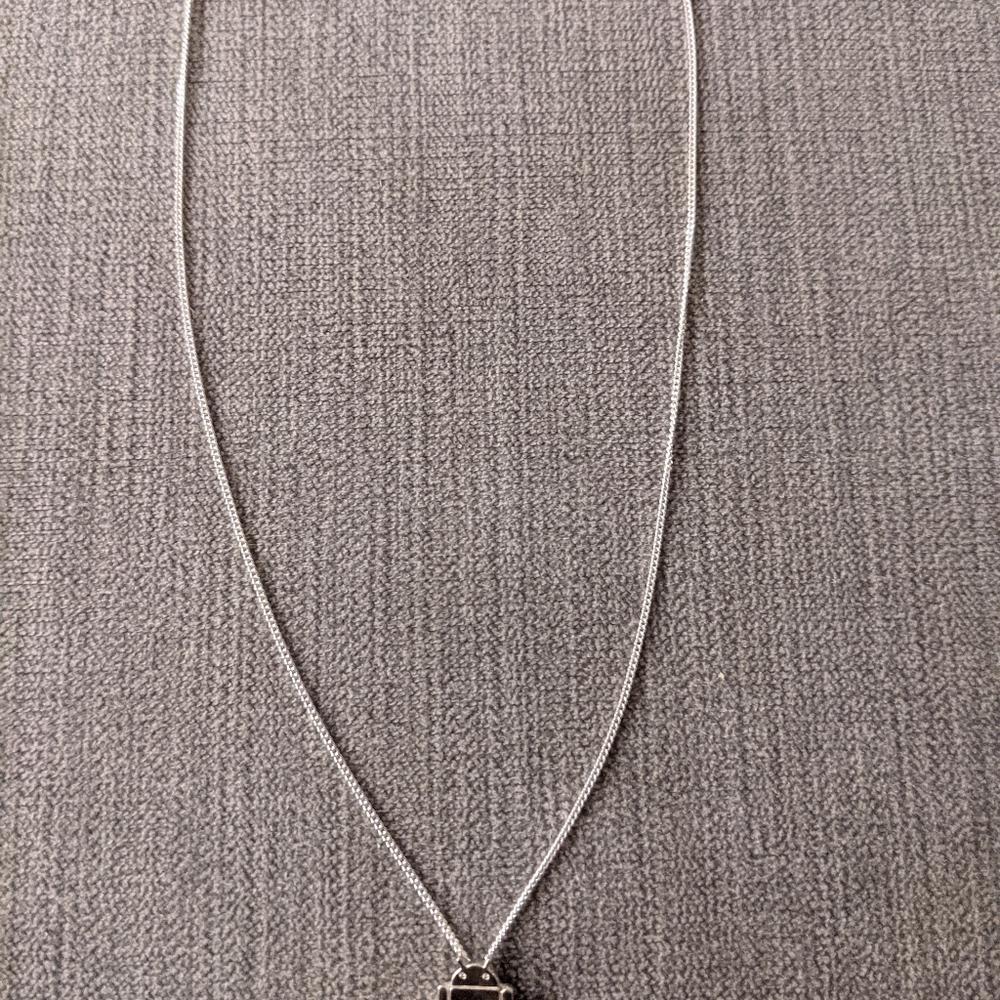Android Logo Mini Robot Necklace - Picture 3 of 11